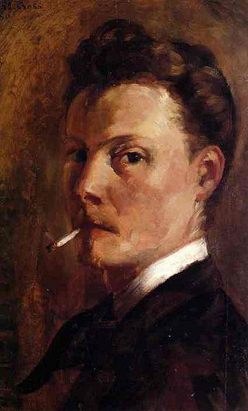 Henri-Edmond Cross Self-Portrait with Cigarette.